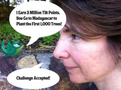 Flip throws down an Earth Day Challenge to XEOPlay's CEO NIcole Lazzaro.